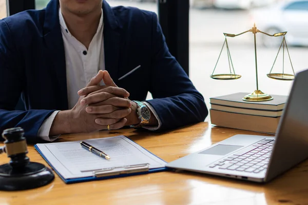 depositphotos 542313194 stock photo lawyers work hammers scales office