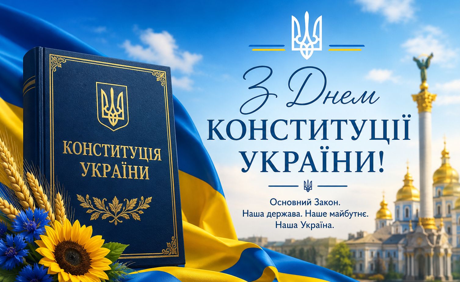 Звернення Голови Федерації професійних спілок України Сергія Бизова з нагоди 30-ї річниці Конституції України