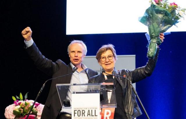 Mette Nord and Jan Willem Goudriaan elected 6 June 2019 EPSU Congress Dublin 950 px