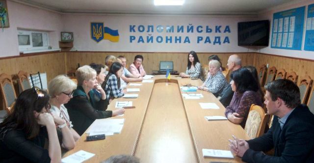Учасники засідання районного комітету Профспілки