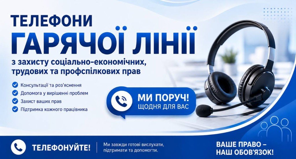 Гаряча лінія ФПУ — телефони з захисту трудових прав